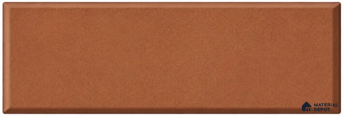 Terracotta 9 Inches x 3 Inches Edge Cut Wall Tiles - 10 mm
