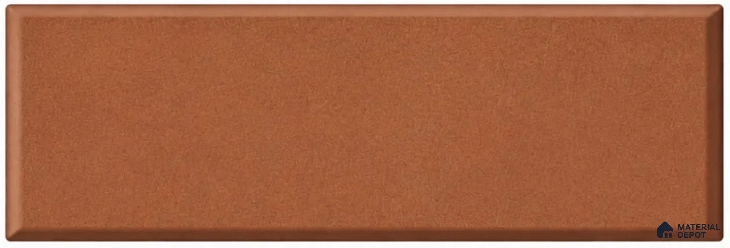 Terracotta 9 Inches x 3 Inches Edge Cut Wall Tiles - 10 mm