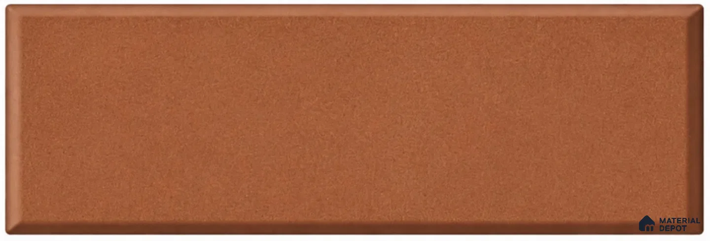 Terracotta 9 Inches x 3 Inches Edge Cut Wall Tiles - 10 mm