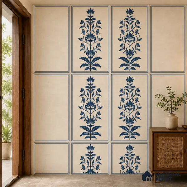 TL 12789 B Jaipur Frame 4 ft x 2 ft Vitrified Matte Finish Tile - 9 mm