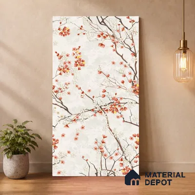 TL 12790 Cherry Blossoms 4 ft x 2 ft Vitrified Matte Finish Tile - 9 mm
