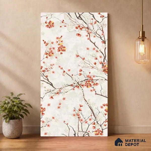 TL 12790 Cherry Blossoms 4 ft x 2 ft Vitrified Matte Finish Tile - 9 mm