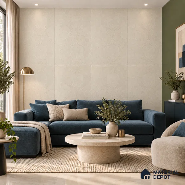 TL 12790 B Tian Crema 4 ft x 2 ft Vitrified Matte Finish Tile - 9 mm
