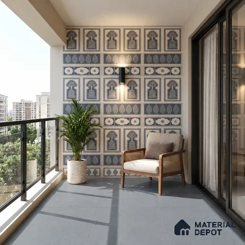 TL 12791 Pantone Mahal Blue-1 4 ft x 2 ft Vitrified Matte Finish Tile - 9 mm