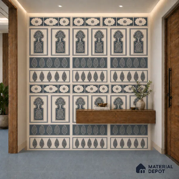 TL 12791 Pantone Mahal Blue-1 4 ft x 2 ft Vitrified Matte Finish Tile - 9 mm