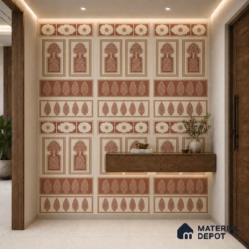TL 12791 E Pantone Mahal Red-1 4 ft x 2 ft Vitrified Matte Finish Tile - 9 mm