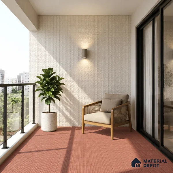 TL 12791 L Pantone Grid Cotto 4 ft x 2 ft Vitrified Matte Finish Tile - 9 mm