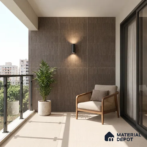 TL 12791 Q Pantone Vein Espresso 4 ft x 2 ft Vitrified Matte Finish Tile - 9 mm
