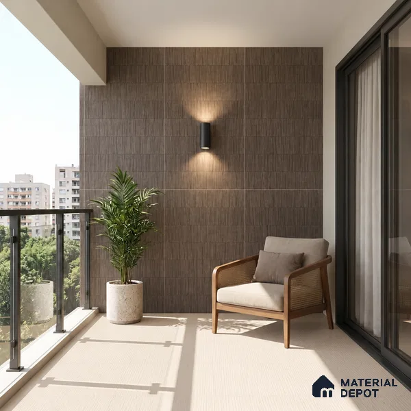 TL 12791 Q Pantone Vein Espresso 4 ft x 2 ft Vitrified Matte Finish Tile - 9 mm