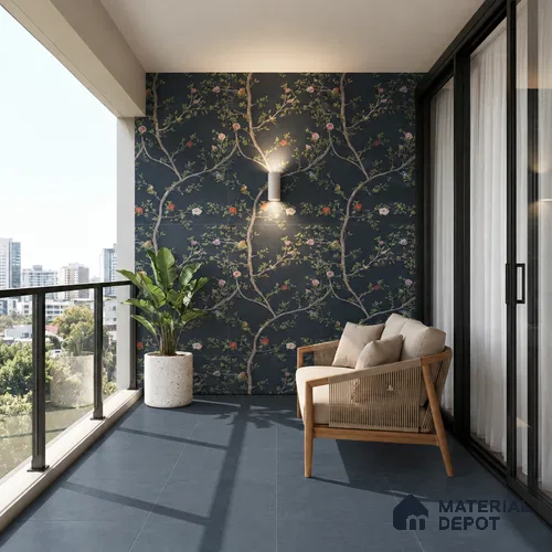 TL 12792 Lars A Dima 4 ft x 2 ft Vitrified Matte Finish Tile - 9 mm