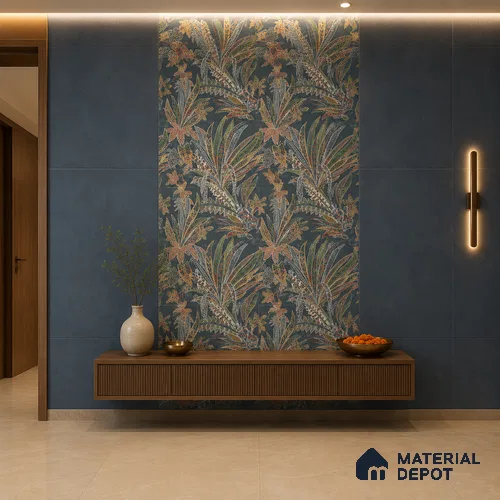 TL 12793 Bottanical Decor 4 ft x 2 ft Vitrified Matte Finish Tile - 9 mm