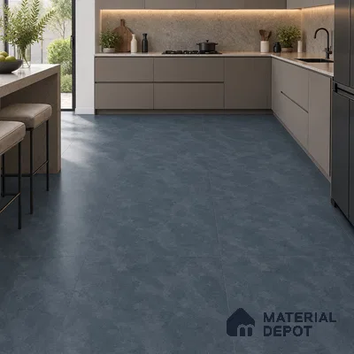 TL 12793 B Bottanical Iron Blue 4 ft x 2 ft Vitrified Matte Finish Tile - 9 mm