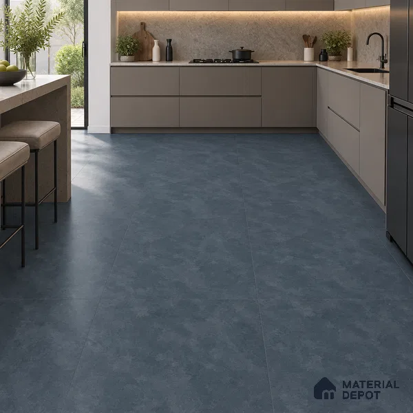 TL 12793 B Bottanical Iron Blue 4 ft x 2 ft Vitrified Matte Finish Tile - 9 mm