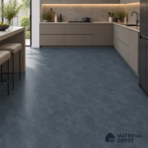 TL 12793 B Bottanical Iron Blue 4 ft x 2 ft Vitrified Matte Finish Tile - 9 mm