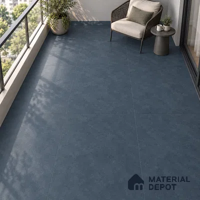 TL 12793 B Bottanical Iron Blue 4 ft x 2 ft Vitrified Matte Finish Tile - 9 mm