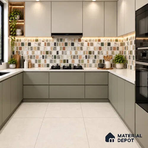 TL 12794 Scarpa Multi 4 ft x 2 ft Vitrified Matte Finish Tile - 9 mm
