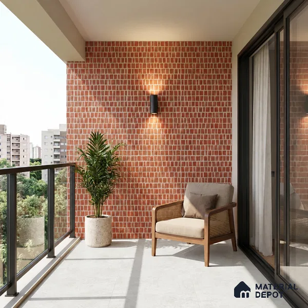 TL 12794 B Scarpa Rosso 4 ft x 2 ft Vitrified Matte Finish Tile - 9 mm