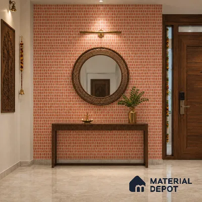 TL 12794 B Scarpa Rosso 4 ft x 2 ft Vitrified Matte Finish Tile - 9 mm