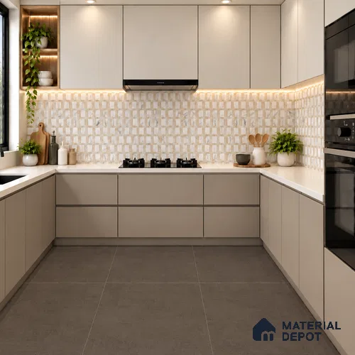 TL 12795 Sibeco Terrazzo Bianco 4 ft x 2 ft Vitrified Matte Finish Tile - 9 mm