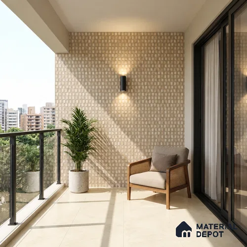TL 12795 B Sibeco Terrazzo Moca 4 ft x 2 ft Vitrified Matte Finish Tile - 9 mm