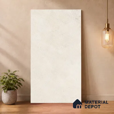 Stone Floor & Wall Tile TL 12797 D Outer Stone Ivory 4 ft x 2 ft Vitrified Matte Finish - 9 mm | Suitable for Living Room, Bedroom, Kitchen, Foyer & Commercial Spaces