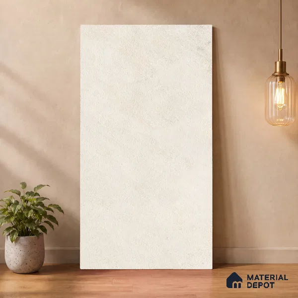 Stone Floor & Wall Tile TL 12797 D Outer Stone Ivory 4 ft x 2 ft Vitrified Matte Finish - 9 mm | Suitable for Living Room, Bedroom, Kitchen, Foyer & Commercial Spaces