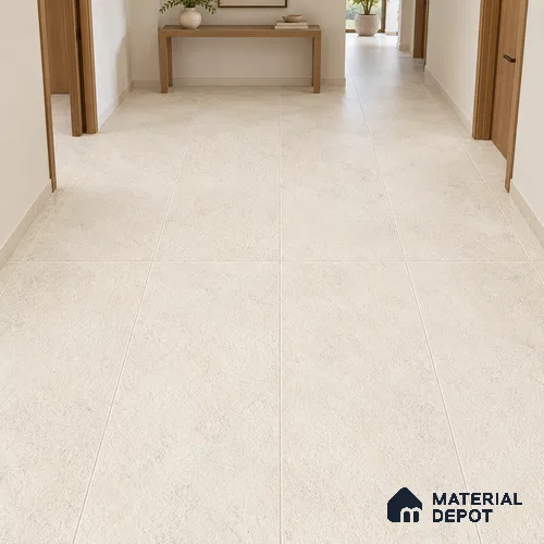 Stone Floor & Wall Tile TL 12797 I Argento Stone Beige 4 ft x 2 ft Vitrified Matte Finish - 9 mm | Suitable for Living Room, Bedroom, Kitchen, Foyer & Commercial Spaces