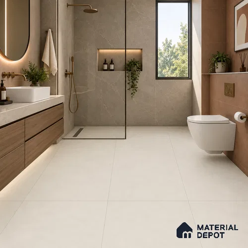 TL 12799 C Papier Grey 4 ft x 2 ft Vitrified Matte Finish Tile - 9 mm