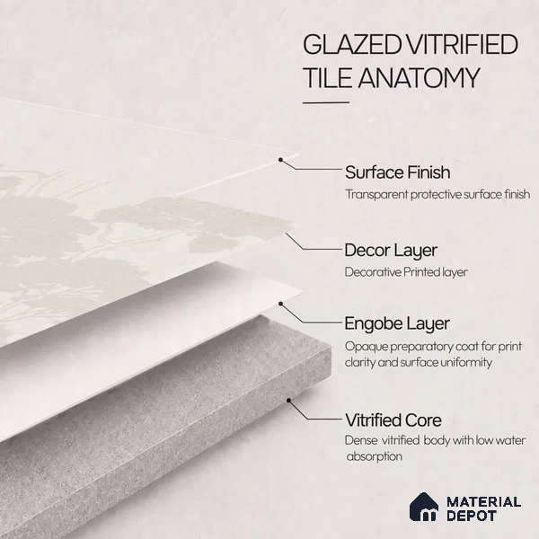 TL 12799 D Stone Murel Light 4 ft x 2 ft Vitrified Matte Finish Tile - 9 mm