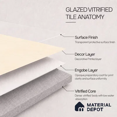 TL 12800 B Papier Crema Decor - 4 4 ft x 2 ft Vitrified Matte Finish Tile - 9 mm