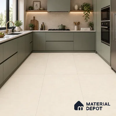 TL 12800 B Papier Crema Decor - 4 4 ft x 2 ft Vitrified Matte Finish Tile - 9 mm