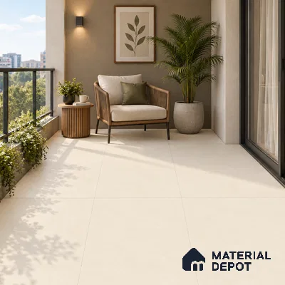 TL 12800 B Papier Crema Decor - 4 4 ft x 2 ft Vitrified Matte Finish Tile - 9 mm