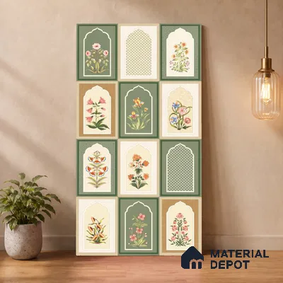 TL 12801 Jharokha Decor 4 ft x 2 ft Vitrified Matte Finish Tile - 9 mm