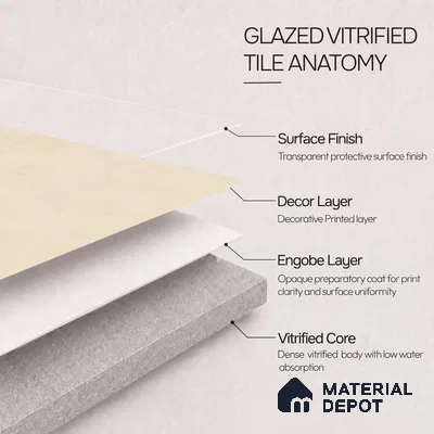 TL 12801 B Portland Beige 4 ft x 2 ft Vitrified Matte Finish Tile - 9 mm