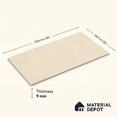 TL 12801 B Portland Beige 4 ft x 2 ft Vitrified Matte Finish Tile - 9 mm