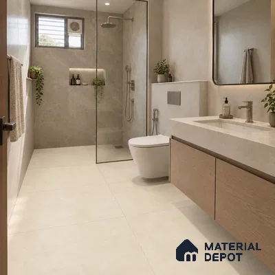 TL 12801 B Portland Beige 4 ft x 2 ft Vitrified Matte Finish Tile - 9 mm