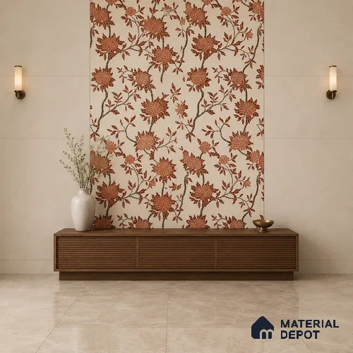 TL 12801 B Portland Beige 4 ft x 2 ft Vitrified Matte Finish Tile - 9 mm
