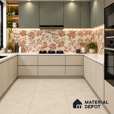TL 12801 C Eutopia Decor 4 ft x 2 ft Vitrified Matte Finish Tile - 9 mm
