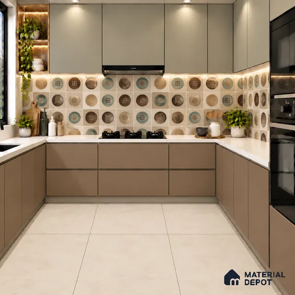TL 12802 B Silt Calce 4 ft x 2 ft Vitrified Matte Finish Tile - 9 mm