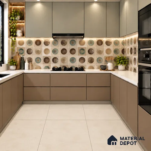 TL 12802 B Silt Calce 4 ft x 2 ft Vitrified Matte Finish Tile - 9 mm