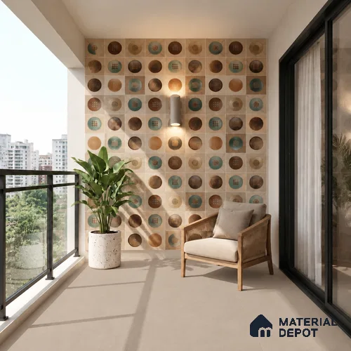 TL 12802 C Silt Sand 4 ft x 2 ft Vitrified Matte Finish Tile - 9 mm