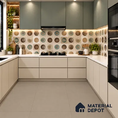TL 12802 C Silt Sand 4 ft x 2 ft Vitrified Matte Finish Tile - 9 mm
