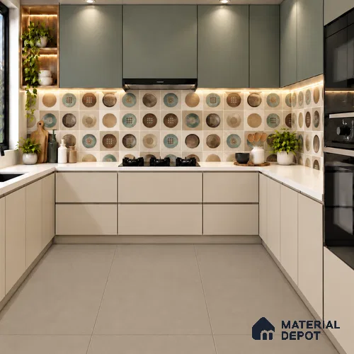 TL 12802 C Silt Sand 4 ft x 2 ft Vitrified Matte Finish Tile - 9 mm