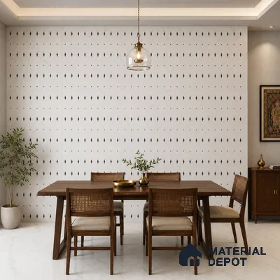 TL 12812 B Diamond Dot Delights 4 ft x 2 ft Vitrified Matte Finish Tile - 9 mm
