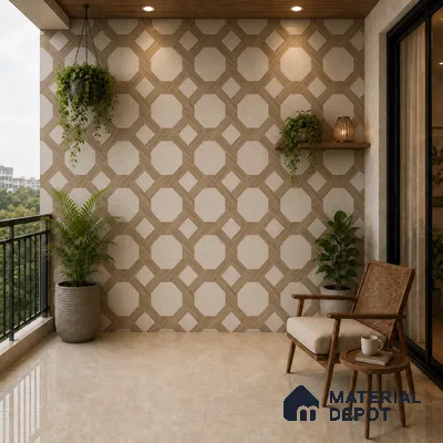 TL 12817 Veneer 303 4 ft x 2 ft Vitrified Matte Finish Tile - 9 mm