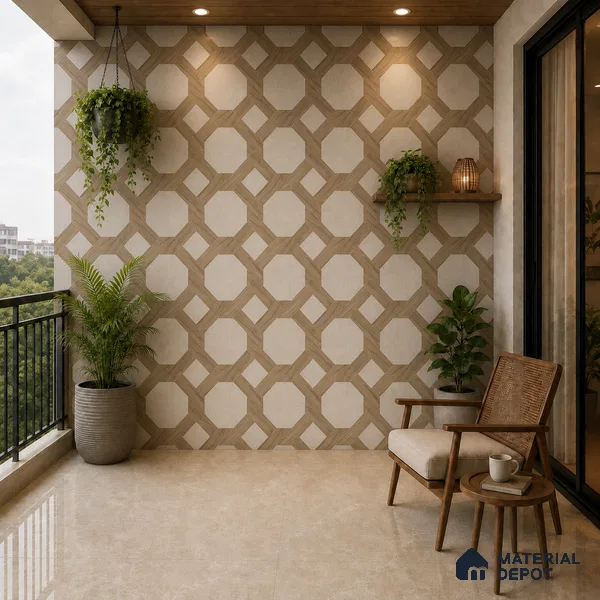 TL 12817 Veneer 303 4 ft x 2 ft Vitrified Matte Finish Tile - 9 mm