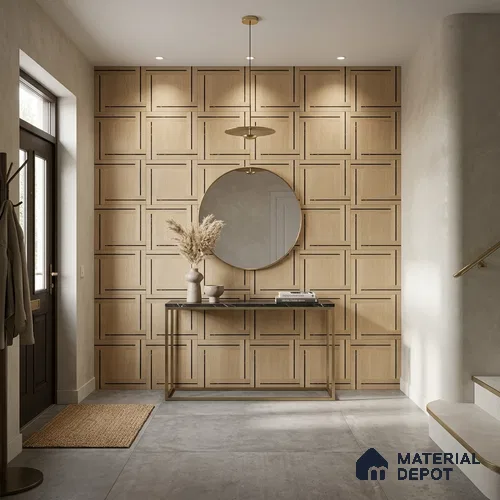 TL 12818 Veneer 304 Ivory 4 ft x 2 ft Vitrified Matte Finish Tile - 9 mm
