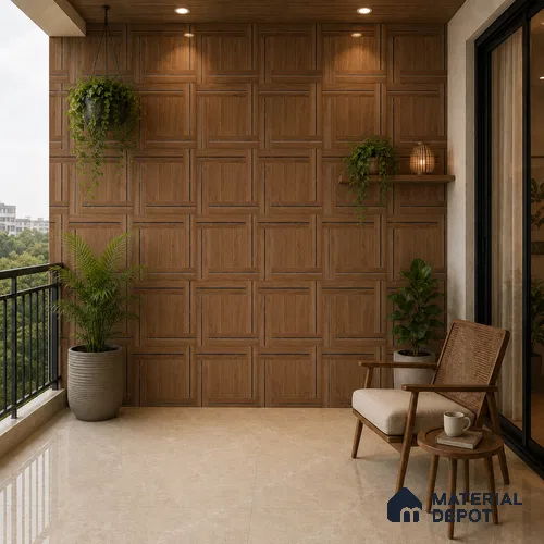 TL 12819 Veneer 304 Sand 4 ft x 2 ft Vitrified Matte Finish Tile - 9 mm
