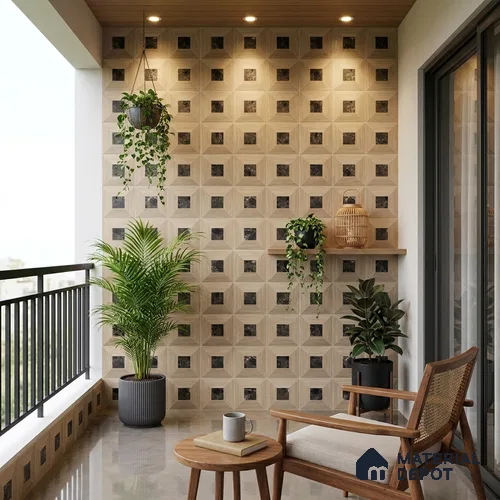 TL 12821 Veneer 302 Grey 4 ft x 2 ft Vitrified Matte Finish Tile - 9 mm