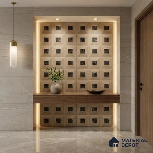 TL 12821 Veneer 302 Grey 4 ft x 2 ft Vitrified Matte Finish Tile - 9 mm